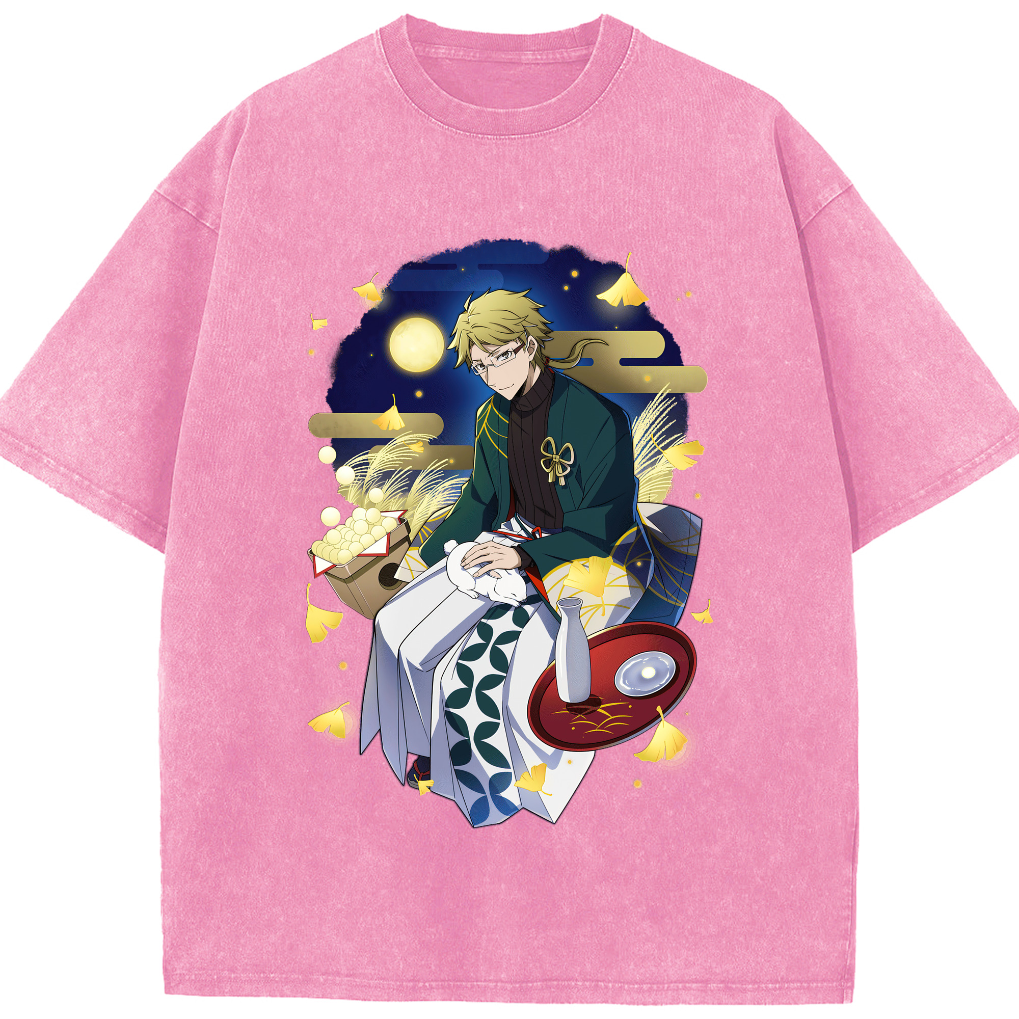 （画像用） 文豪ストレイドッグス Bungo Stray Dogs 綿100% ヴィンテージ風 半袖Tシャツ（フロントプリント）